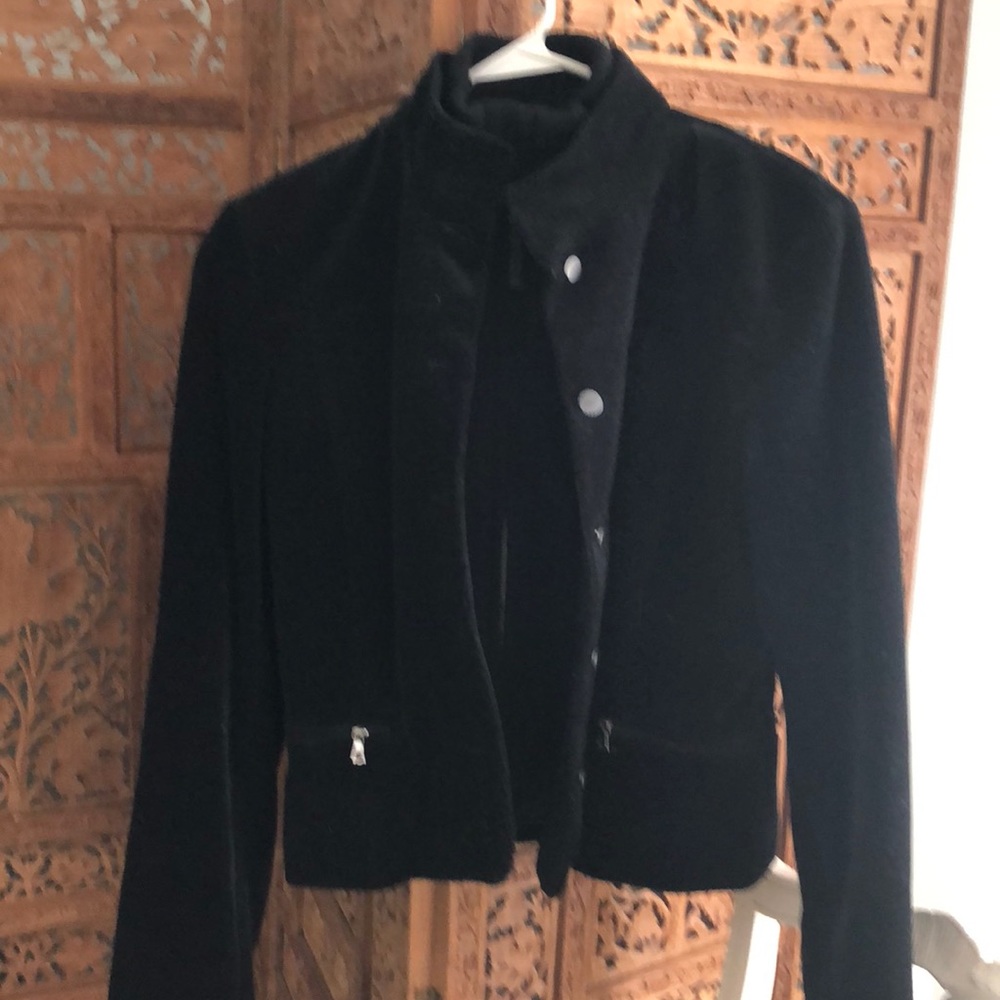 Black Elie tahari corduroy jacket. Size m